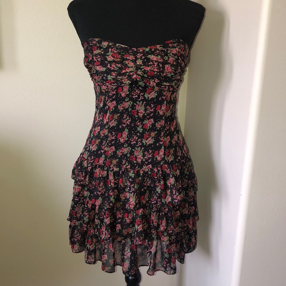 Express Summer Ruffle Floral Dress